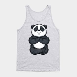 panda animal yoga cute and funny namaste Tank Top